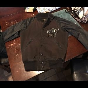 Ralph Lauren black cat edition varsity jacket